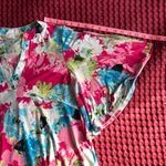 Honeyme  Pink Floral Kimono Sleeve Tunic Blouse Size S Photo 7