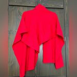 Katie Knit Solid Keyhole Wrap one size Red Photo 3