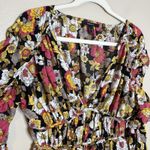Forever 21 Floral Dress Puff Romantic Bustier Dark Coquette Milkmaid Cottage Photo 5