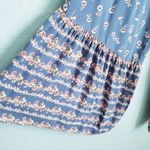 Japna Blue Floral Strapless Wide Leg Jumpsuit Pink Size M Photo 3