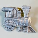 Hallmark 1998 HMK Train 25th Anniversary Tie Tack Pin Pewter Silver Color Steam Engine Photo 14