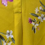 DR2 Yellow Floral Blouse with Purple Accents Size M Photo 10