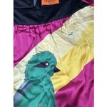 VOOM by Joy Han 100% Silk Mini Dress XS Purple Yellow‎ W Green Macow Size 0 Photo 4