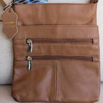 ROMA LEATHERS Mini Body Five Compartments Purse Bag (RM011) Brown Photo 0