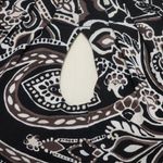 White House | Black Market WHBM black/esspresso paisley halter keyhole blouse size small Photo 2