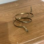 Anthropologie Vintage arm brass snake cuff Photo 2