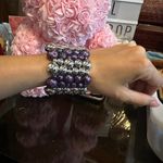 purple and silver bracelet New Photo 0