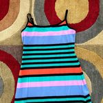 Derek Heart Colorful Stripe Pattern Spaghetti Strap Long Maxi Dress Junior’s L Photo 2