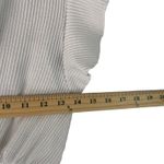 Caution to the Wind  Women's Size Medium White Ruffle Sleeve‎ Knee Dress Photo 6