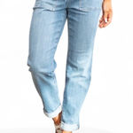 Judy Blue  Jeans Clearwater Jogger 16W High Rise Straight Fit Medium Blue Wash Photo 0