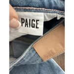 Paige Jeans Women's Size 24 Femme Boot Flare Raw Hem Stretchy Light Wash #F7-0 Photo 6