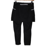 Athleta  212397 Be Free 2 In 1 Black Athletic Skirt Crop Leggings Womens Sz Small Photo 1