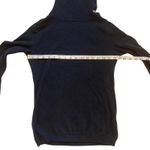 Banana Republic  Nautical Ribbed Navy Longsleeve Button Cowl Turtleneck Sweater-S Photo 12