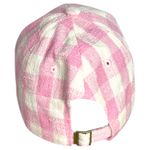 Juicy Couture Pink White Gingham Plaid Bow Baseball Hat One Size Photo 6