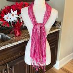 Justice  Pink Metallic Shimmery All Season Scarf Womens Girls Photo 7