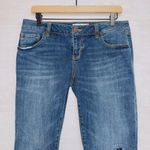 CAbi  #5695 Women's Dark Wash Low Rise Denim Slim Boyfriend Jeans size 4 Photo 2