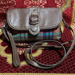 CHAPS  plaid crossbody or wristlet 
NWOT buckle snap Photo 0