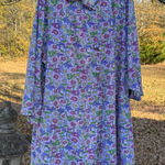 models Coat Floral Purple Nightgown Or House Dress Size 3X Photo 0