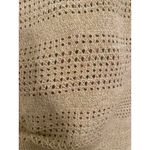 Kate & Mallory Beachy Coastal Grandma Beige White Open‎ Knit Crochet Lightweight Sweater 1X Photo 1