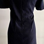 Vintage 90’s black Layered one piece career chic midi dress sophisticated Size 12 Photo 1