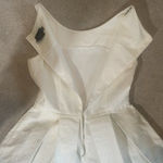 Just Taylor Size 8 Fit & Flare Dress White Boat Neck Sleeveless Classic Photo 8