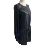 Loft 4-83  Women Size Small Gray Romper Long Sleeve NWT Photo 2