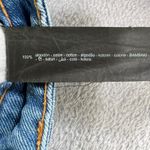 ZARA  Wide Leg Jeans Womens 8 Distressed Ripped Knee Light Wash High Rise Denim‎ Photo 5