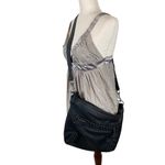 Liebeskind Berlin black leather hobo slouch crossbody purse with leather studs Photo 1