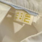 Anthropologie MAEVE Poplin Cotton Bell Sleeve Blouse in White Photo 4