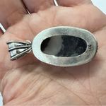 925 Sterling Silver White buffalo Turquoise Necklace Womens Gemstone Jewelry Black Photo 6