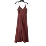 Lulus  Lovely Rusty Rose Bridesmaid Maxi Dress Large NWT Formal Wedding Gown Photo 2