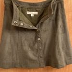 Abercrombie & Fitch skater style green suede skirt Photo 4