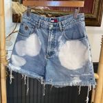 Tommy Hilfiger Vintage Cut Off Bleached Distressed Denim Jean Shorts 🧡🎀 Photo 3
