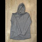 Mondetta ‎ hooded Knitted pullover sweater Long Sleeve Herringbone Gray L Photo 2