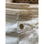 Saints & Hearts White Distressed Hem Wide Flare Leg Festival Boho Denim Jeans S Size undefined Photo 9