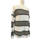 Staccato Striped Knit Sweater Long Sleeve Pullover Crew Neck Comfy Casual‎ Top Photo 1