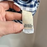 L.L.Bean Wrinkle Free Oxford Shirt 2X Plus Navy Plaid Long Sleeve Cotton Blue Size XXL Photo 6