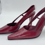 Enzo Angiolini  Eaanara Womens 6.5M Red Leather Slingback Pointed Toe Heels New Photo 0