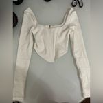 Princess Polly Off-White Long Sleeve Bodysuit Photo 2