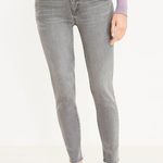 Ann Taylor LOFT Tag 25/0 Actual 28 Low-Rise Relaxed Skinny Jeans Gray Moto Photo 0