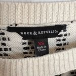Rock & Republic  | Black & Cream Striped Sweater Photo 4