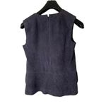 Tory Burch Navy faux suede vest top blouse women's size 2 Photo 1