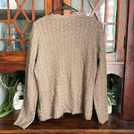 STOCKERPOINT Handbestickt Floral Embroidered Cardigan Cable Knit Sweater 48 Tan Size M Photo 1