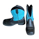 Justin Boots JUSTIN Gypsy Cowgirl Boots Wmns 6B Turquoise Brown Western Square Toe Leather Photo 0