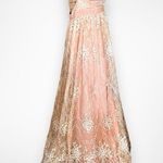Luxxel Rose Gold Gorgeous Gown With Tulle Overlay Sequin Embellishments | NWT Photo 5