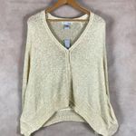 WD.NY Gold Metallic Asymmetrical Cardigan NWT MEDIUM Photo 7
