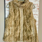 Philosophy NWT  Faux Fur Vest in Beige Photo 0