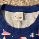 Hanna Andersson Women's Pajama Top Blue Winter Houses Size Small Photo 3