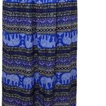 Francesca's Collections Miami royal blue elephant maxi skirt size medium Photo 3