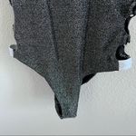 Bebe NWT Metallic One Piece Strappy Side Swimsuit Small Photo 4